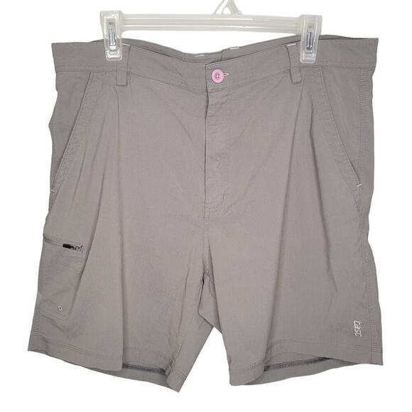 Tasc‎ men's shorts size 38 L grey cargo bamboo stretch summer travel performance - Picture 1 of 9